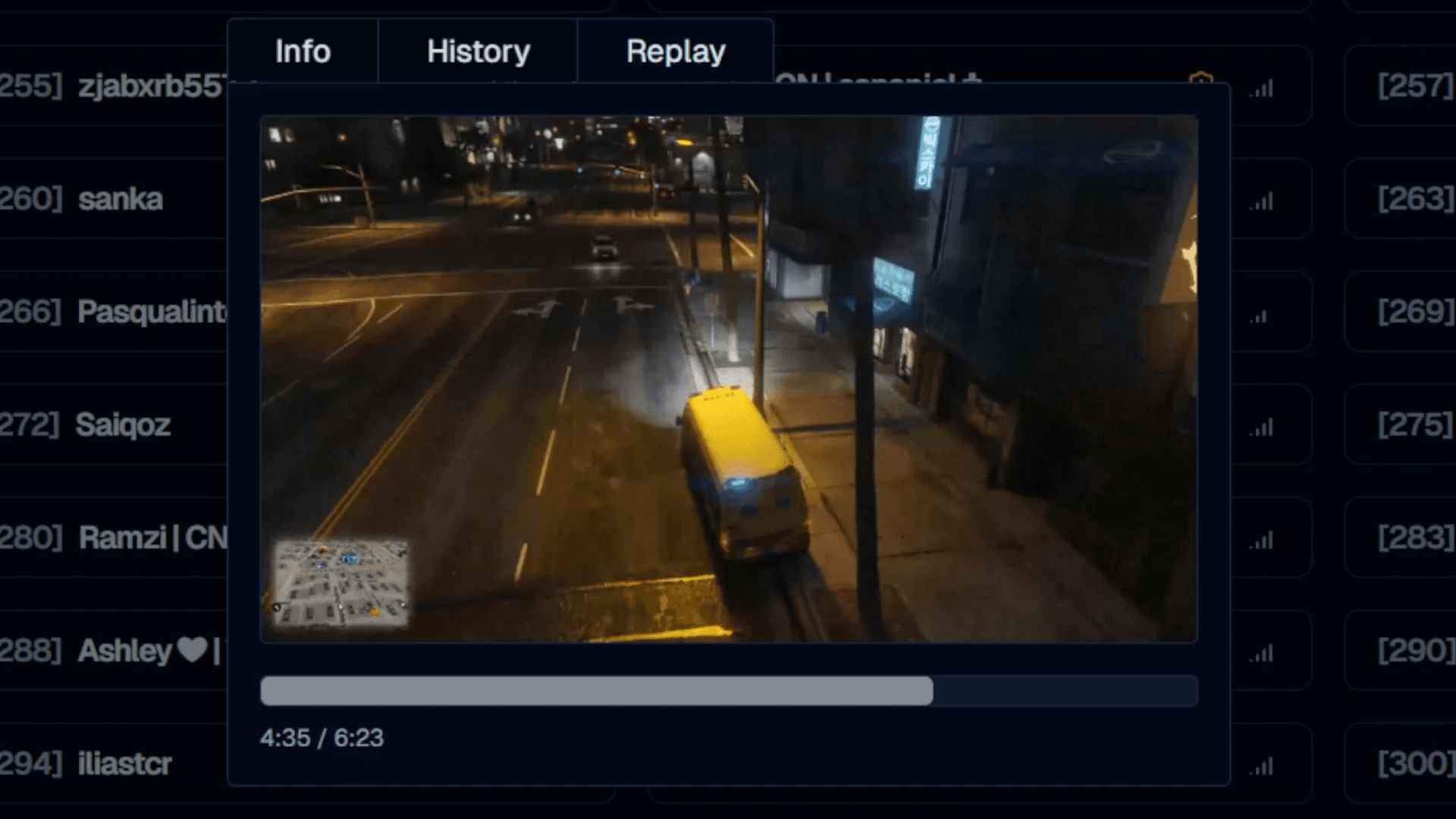 Replay Feature